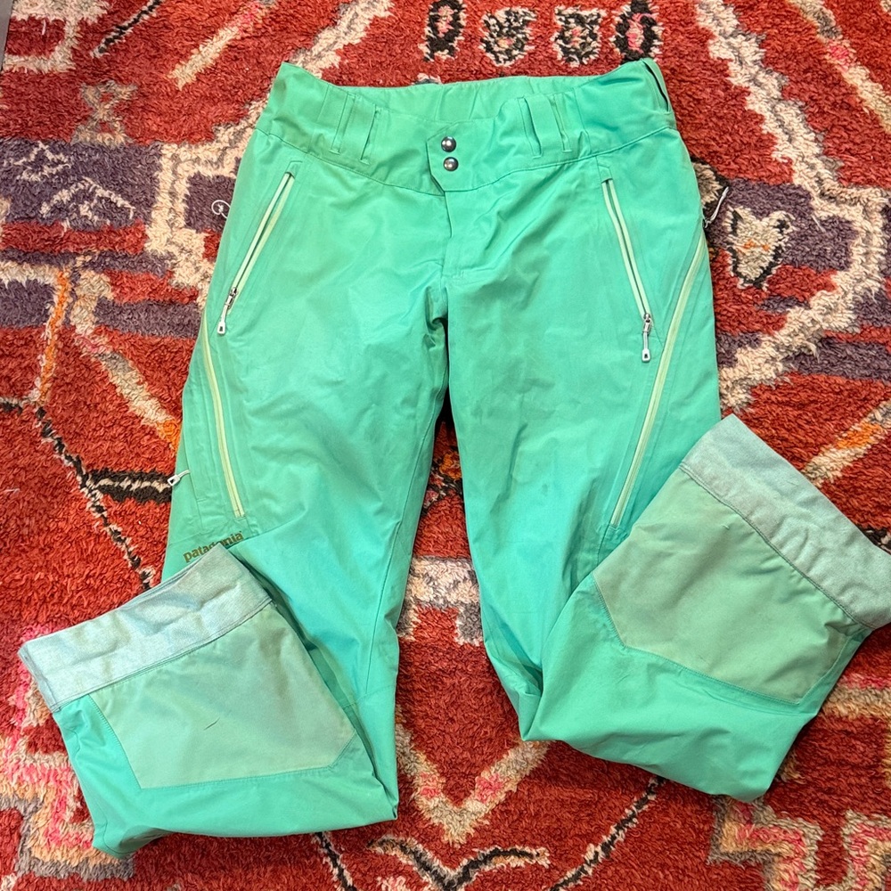 Patagonia Green Gore-Tex ski pants
